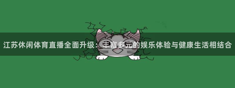 919直播官网：江苏休闲体育直播全面升级：丰富多元的娱乐体验与健康生活相结合
